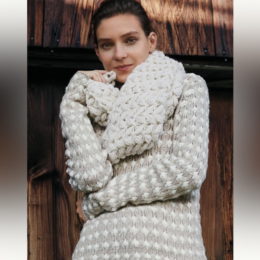 Anthropologie | Sleeping on Snow | popcorn stitch pullover | Small